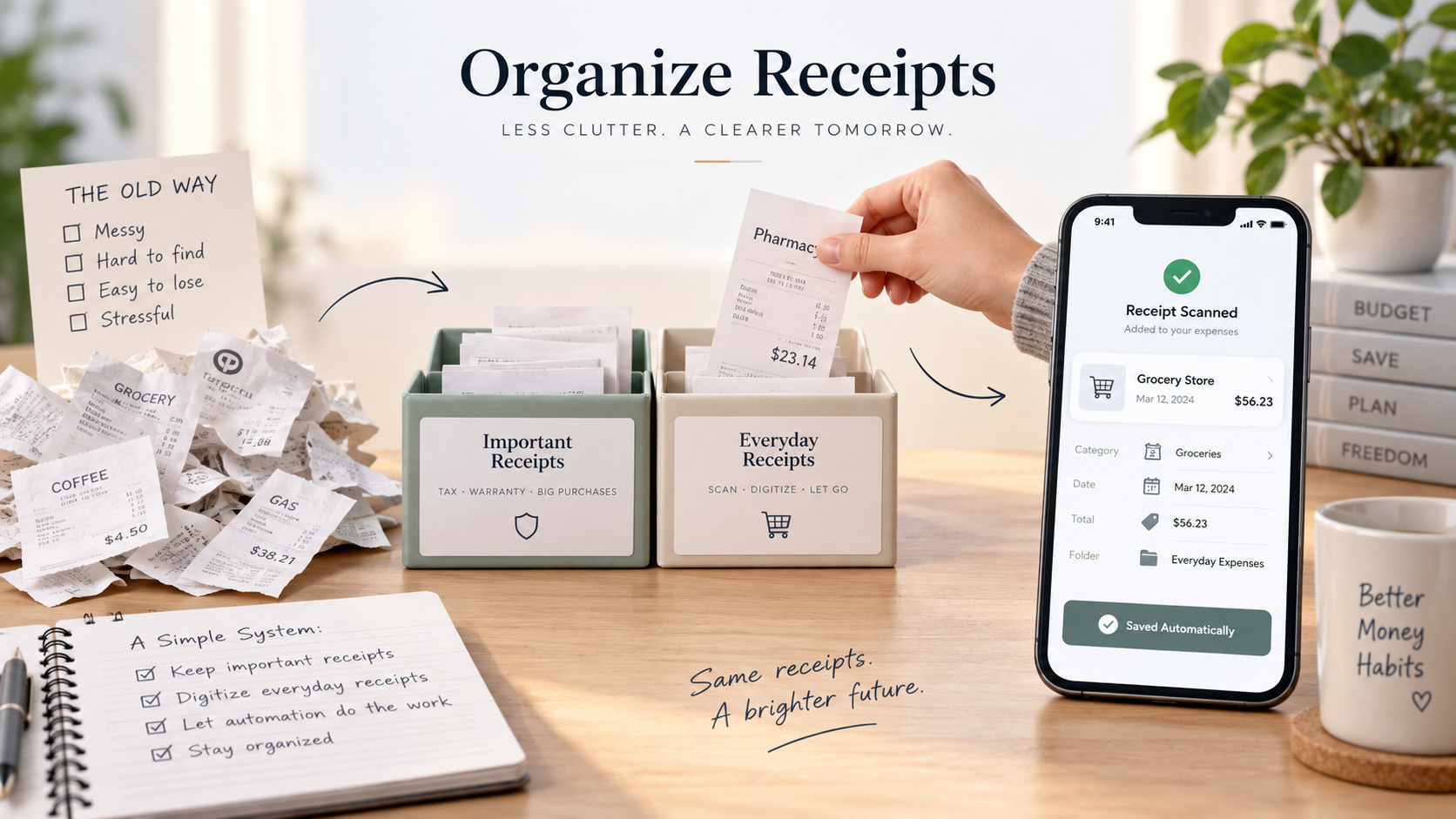 How to Organize Receipts: The Simple System I Use Every Day